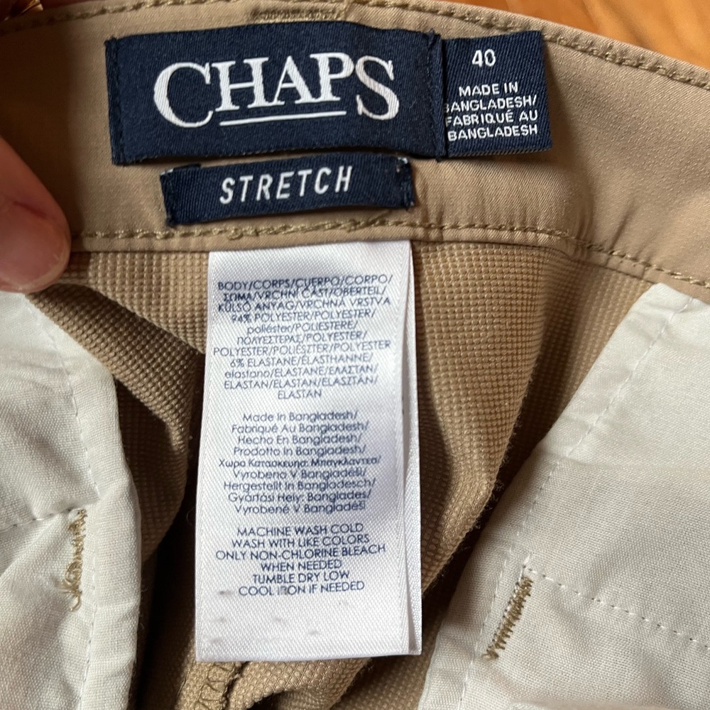Chaps Men’s Performance Golf Shorts, Hampton Khaki, Size 40 - Picture 9 of 12